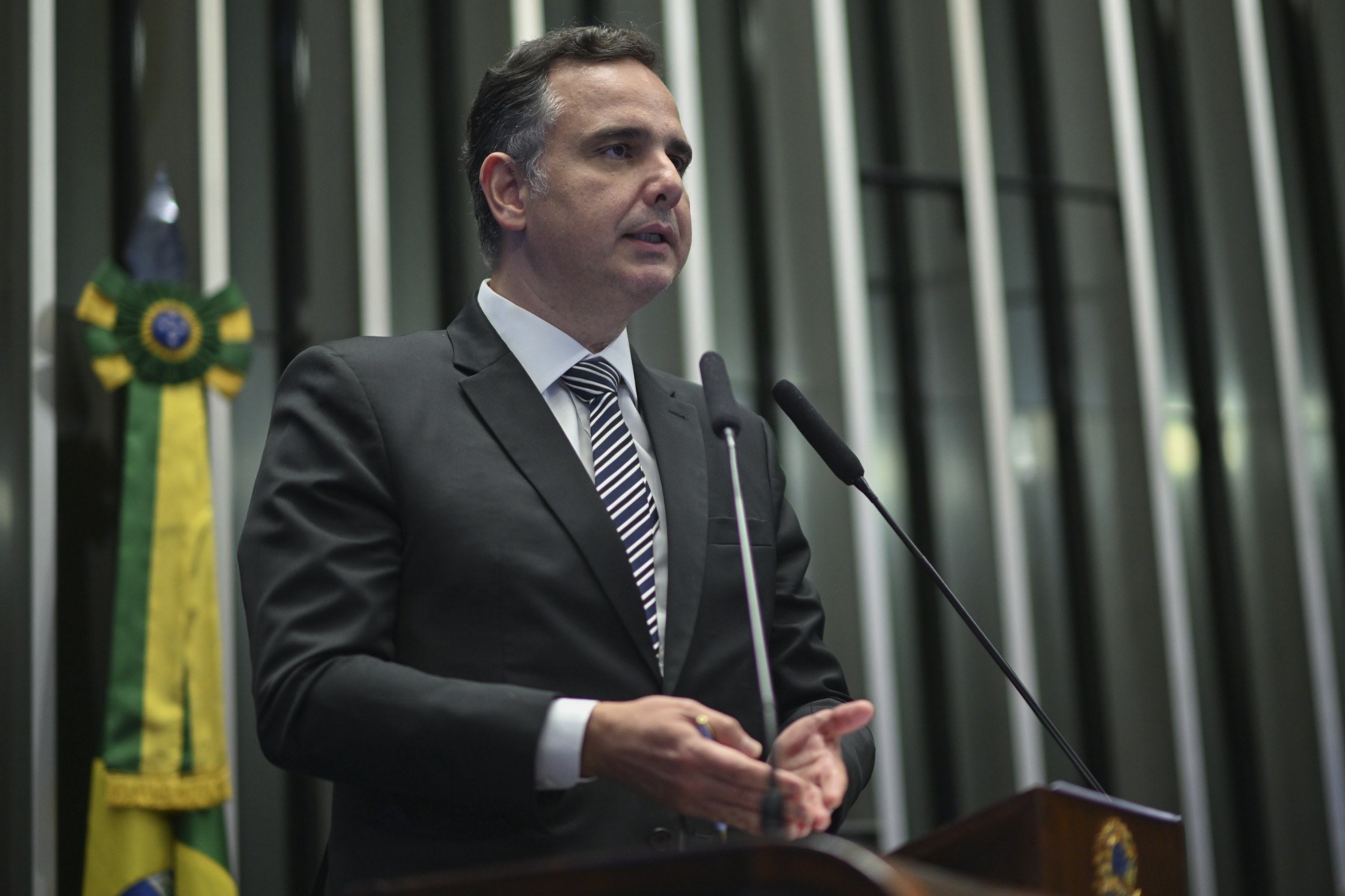 Rodrigo Pacheco toma posse como ministro do TCU em Brasília